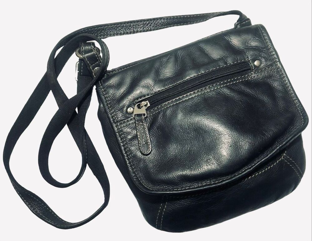 Vintage Fossil Leather Y2K Crossbody